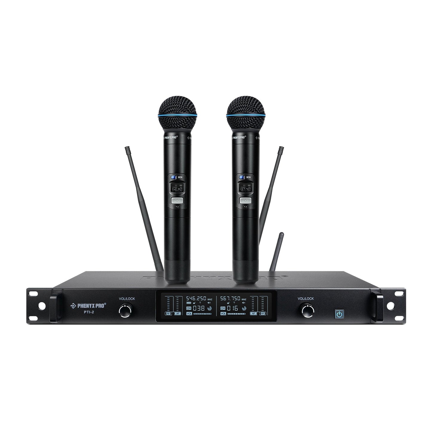 Sistema inalámbrico inteligente de dos canales Phenyx Pro PTI-2 con auto sincronización y talkback