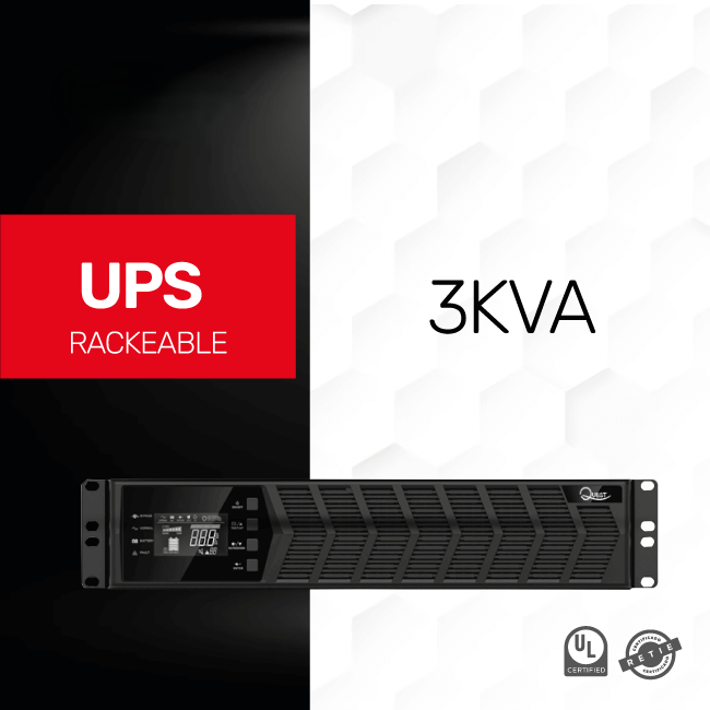 UPS ONLINE 3KVA – MONOFASICA – RACKEABLE