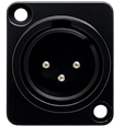 CONECTOR TIPO D XLR MACHO