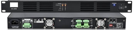 AMPLIFICADOR DE 500 WATTS x 2CH, CLASE D, 70/100V DE 1U DE RACK XA-2500