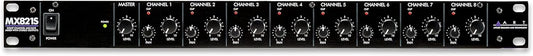 MIXER 8 CANALES DE ENTRADAS DE 1U DE RACK MX821S