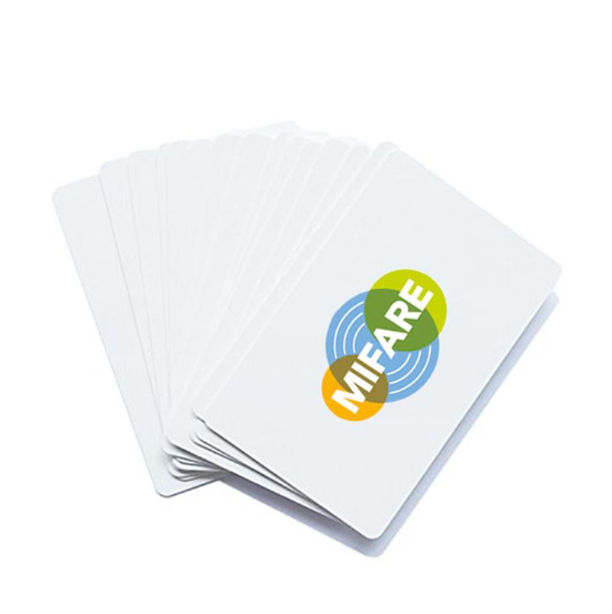 Paquete de tarjetas PVC blancas de proximidad MIFARE Classic 1K de 13,56 MHz para control de acceso